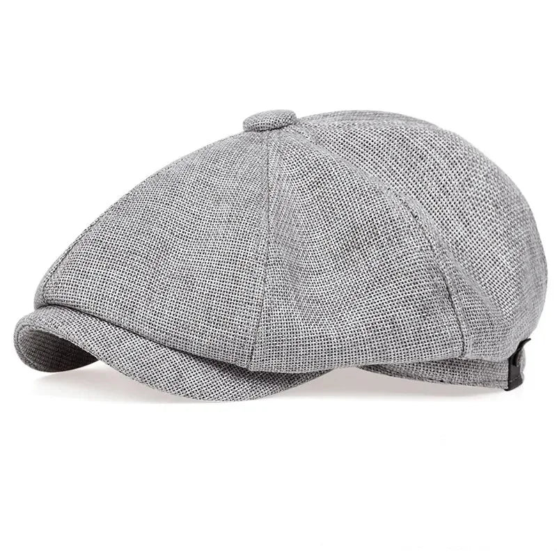 Newsboy Cap – Retro Octagonal Flat Cap for Men & Women