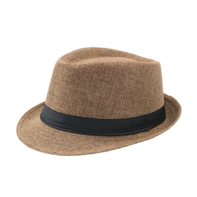 Fedora Sun Hat – Wide Brim Panama Jazz Cap for Men & Women