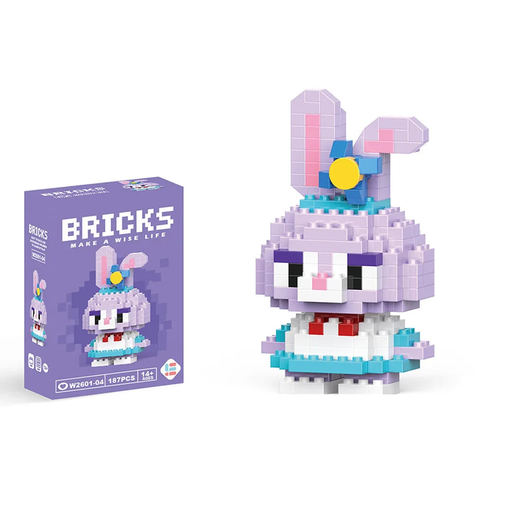 Disney Mini Building Blocks - Cute Character Micro Brick Figure Toy
