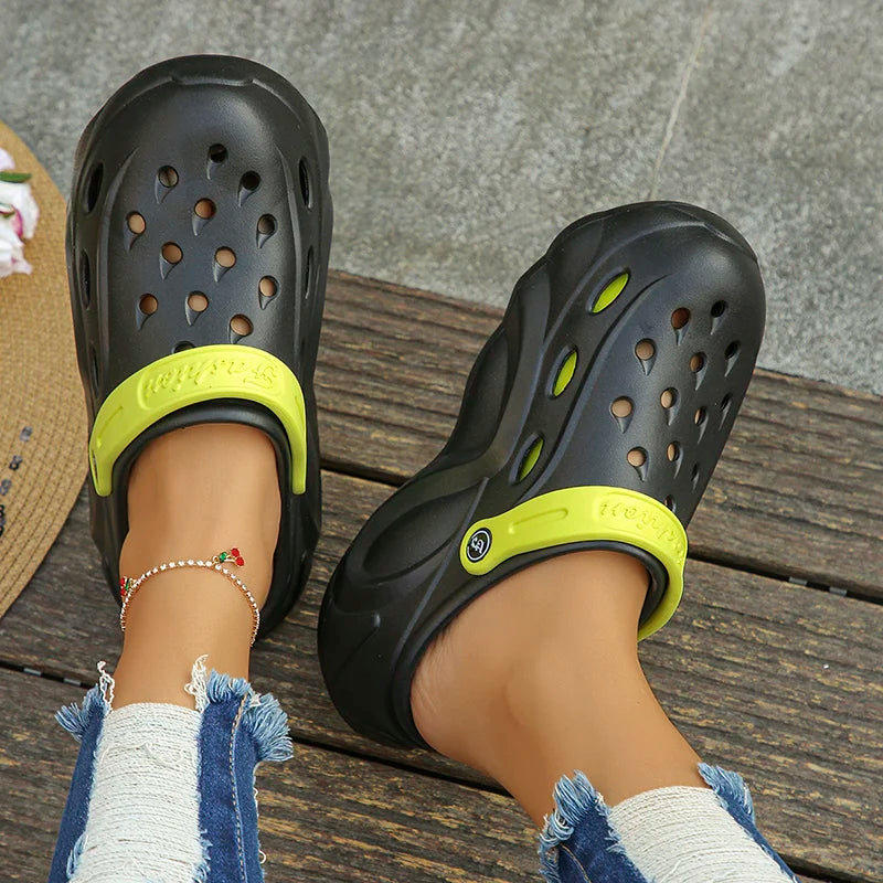Chunky Platform Clogs for Women – Thick Sole Garden Beach Sandals