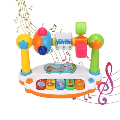 Baby Piano Toy with Rotating Music, Lights & Sound