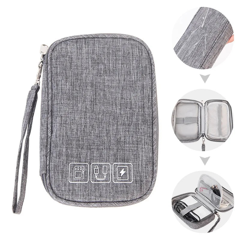 Electronic Organizer Bag – Waterproof Cable & Charger Storage Pouch
