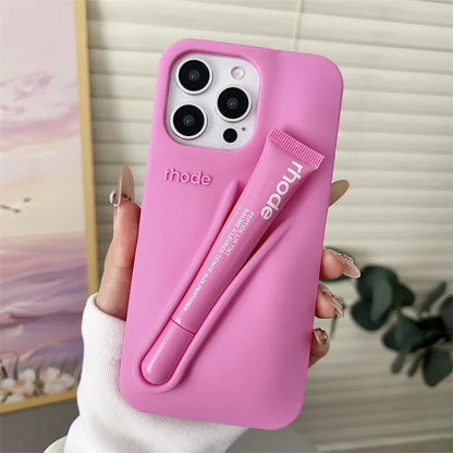 Makeup Brand Lemontini Dopamine Lip Gloss Case Iphone 15 16 17 Promax 12 13 14 Air Pro Max Plus