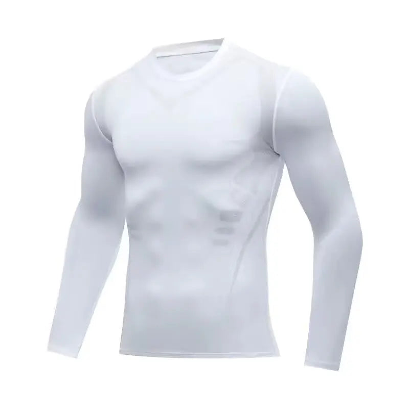 Men's Compression Long Sleeve Shirt | Quick-Dry Gym Training Top