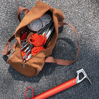 Camping Tent Stake Storage Bag – Large Capacity Cylinder