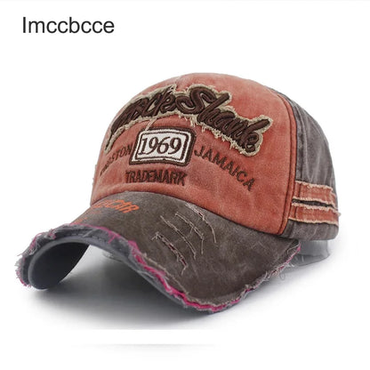 Vintage 1969 Embroidered Baseball Cap – Washed Cotton Snapback