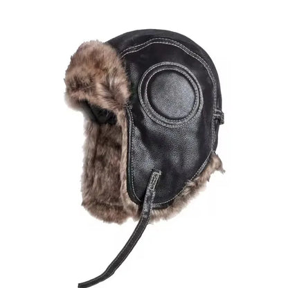 Russian Ushanka Trapper Hat – Faux Fur Earflap Winter Cap