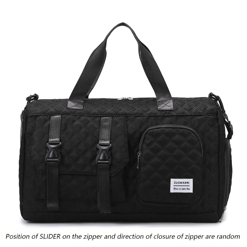 Nylon Travel Duffle Bag – Sports Gym & Overnight Shoulder Bag