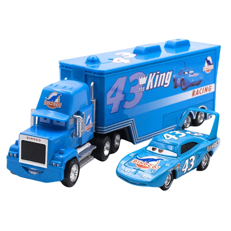 Cars Lightning McQueen Diecast Container Truck Toy