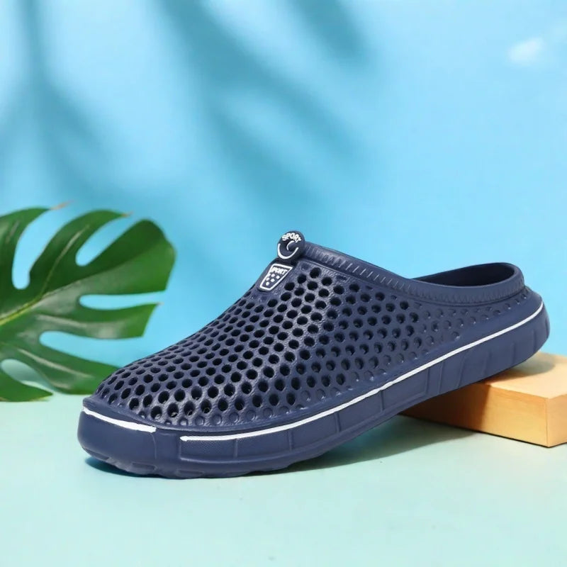 Women S Garden Shoes Lightweight Breathable Slip-Resistant Indoor Outdoor Casual Slippers Half