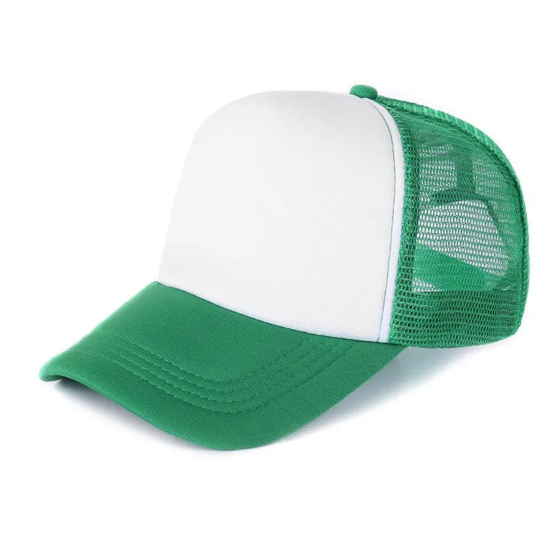 Custom Logo Mesh Trucker Hat – 5-Panel Snapback Baseball Cap for Men & Women