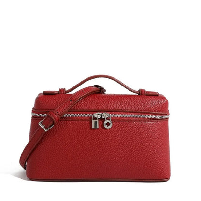 Mini Lychee Grain Leather Crossbody Bag for Women