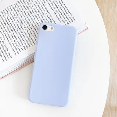Case Iphone 7 8 Se 2020 2022 Shockproof Tpu Liquid Silicone Protective Phone Back Cover Soft - Soft