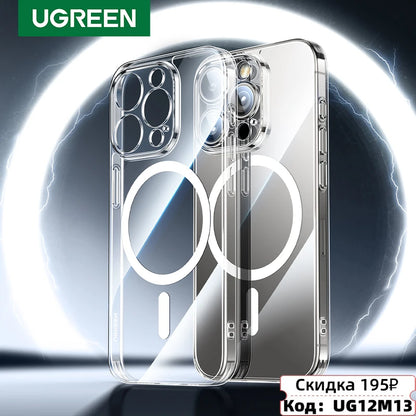 Ugreen Magnetic Case Iphone 17 16 15 14 13 Pro Max Shockproof Cover Plus 16pro Macsafe Tpu Cases