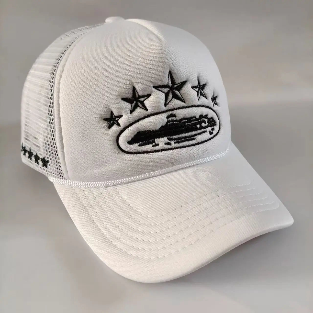 Star Embroidered Foam Trucker Cap – Adjustable Mesh Baseball Hat