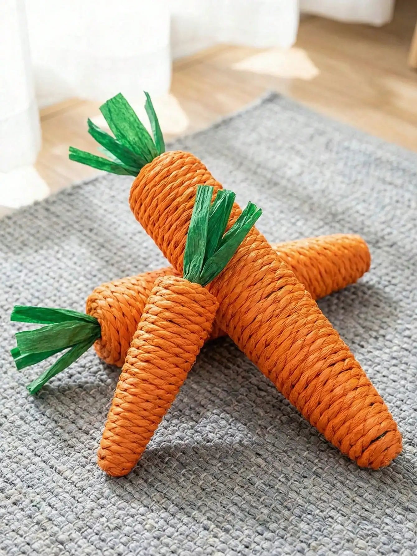 Carrot Cat Toy – Interactive Sisal Rope Chew & Scratch Toy