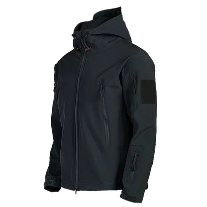 Men's Tactical Soft Shell Jacket – Military Waterproof Hoodie