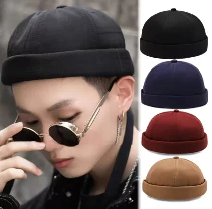 Brimless Docker Beanie Skullcap – Unisex Knit Cap