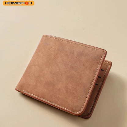 Slim Bifold Card Holder Wallet – Lightweight Leather Men's Wallet