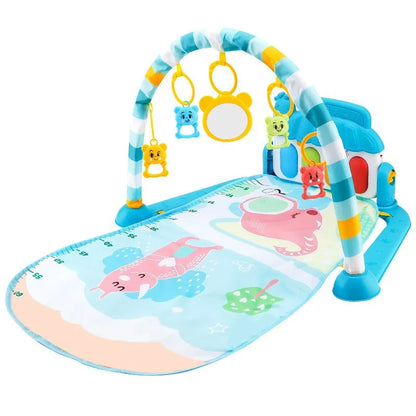 Baby Activity Gym Play Mat with Piano Keyboard & Hanging Toys