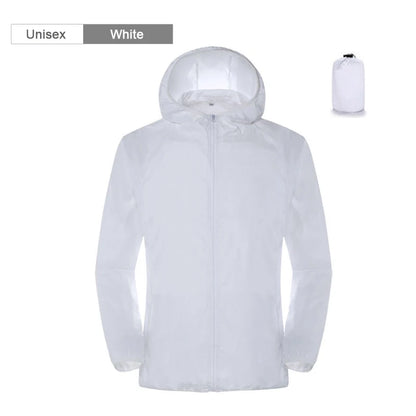 Waterproof Rain Jacket Unisex – Lightweight Packable Windbreaker