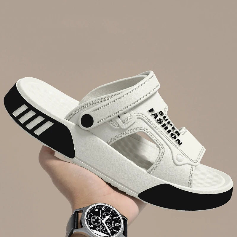 Men Slippers Summer Eva Soft-Soled Platform Slides Sandals Indoor Outdoor Walking Beach Shoes Flip