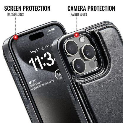 Wallet Card Holder Case Iphone 16 15 14 13 12 11 Pro Max Xs Xr Leather Cover