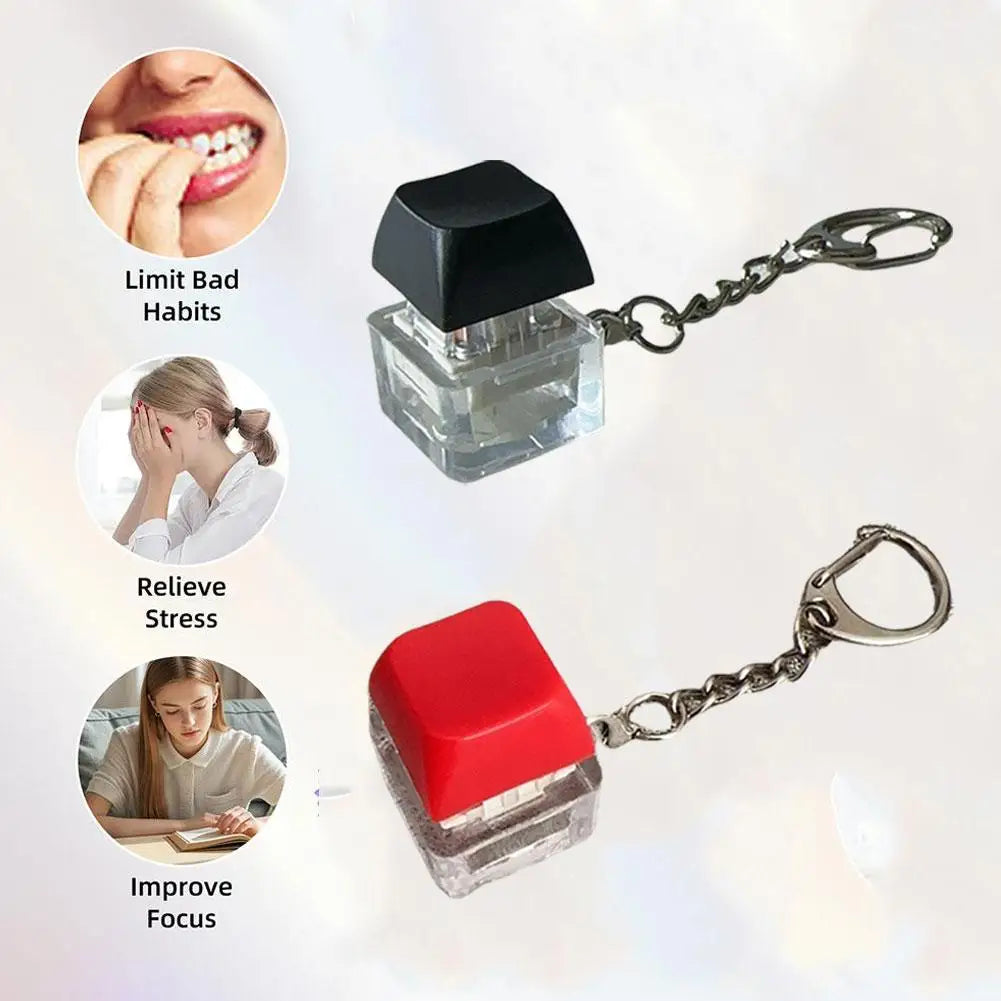 Electric Shock Prank Keychain Button Toy