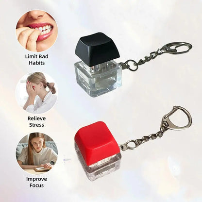 Electric Shock Prank Keychain Button Toy