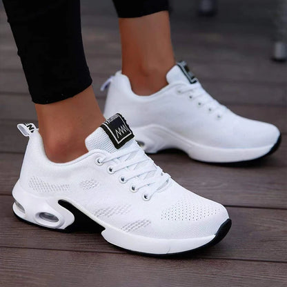 Women's Platform Mesh Sneakers – Breathable Chunky Sole Running Shoes