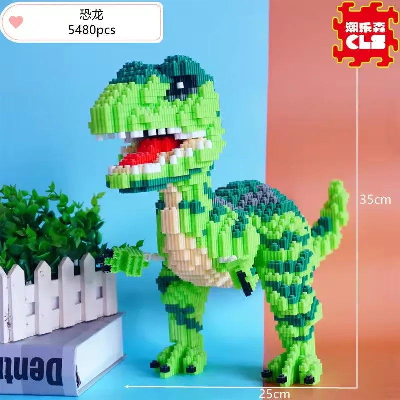 Dinosaur & Yoshi Mini Blocks Building Set – 5480/7050 Pcs
