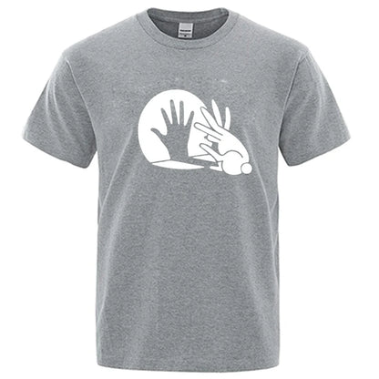 Shadow Puppet Graphic T Shirt Funny Cotton Blend Tee