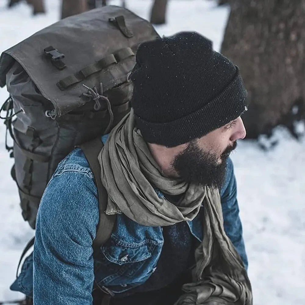 Knit Cuffed Beanie – Winter Warm Hat for Men & Women