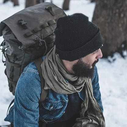 Knit Cuffed Beanie – Winter Warm Hat for Men & Women