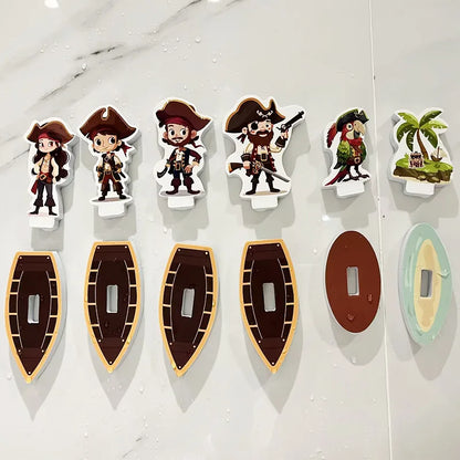 Kids Bath Toys Soft EVA Foam Floating Wall Stickers