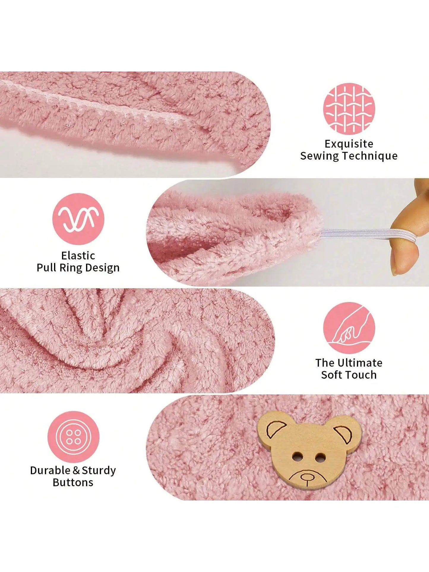 Microfiber Hair Towel Wrap – Absorbent Quick-Dry Turban Cap for Women