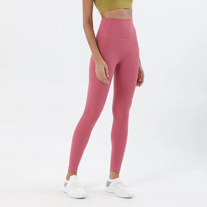 Women's Nylon Yoga Pants – Gym Leggings with Elastic Waist