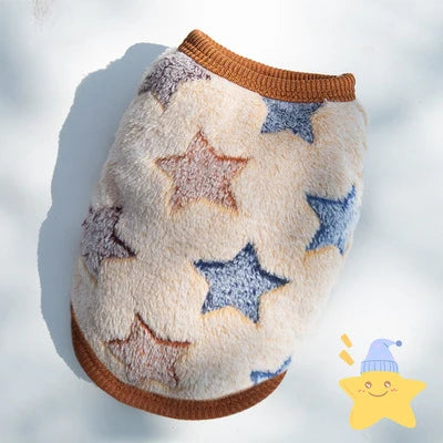 Winter Dog Vest Sweater for Small Dogs & Cats – Warm Flannel Jacket