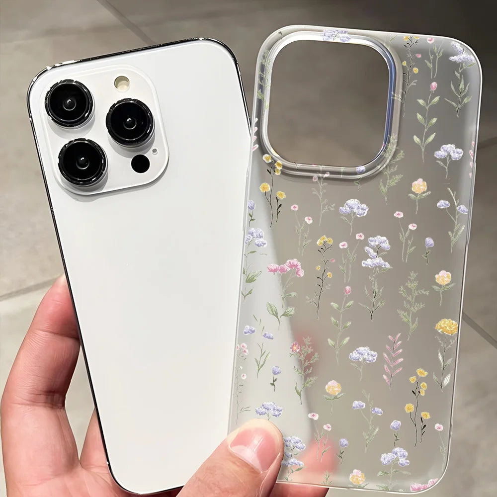 Transparent Matte Cases Iphone 17 16 18 15 Pro Max Case 14 12 11 13 Air Fundas Shockproof Cover Soft