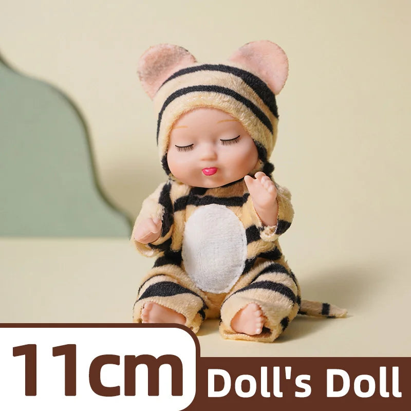Mini Reborn Baby Dolls in Animal Costumes – Cute Collectible Set