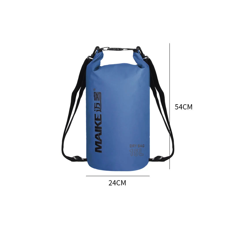 MAIKE Waterproof Dry Bag – 5L 10L 15L Roll-Top Sack