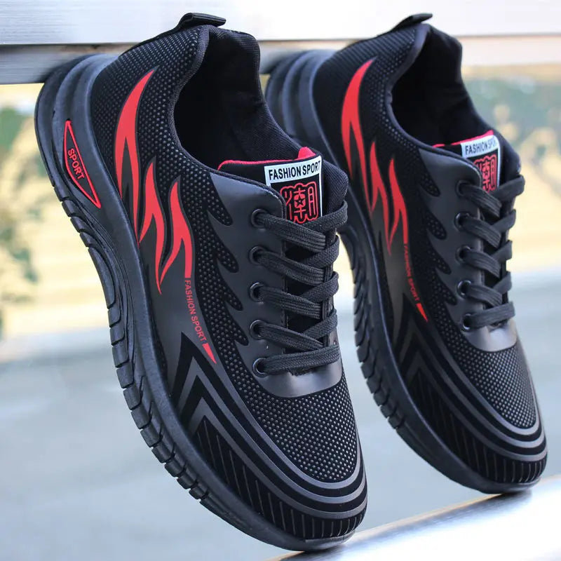 Men's Breathable Running Sneakers – Anti-Slip Casual Sports Shoes