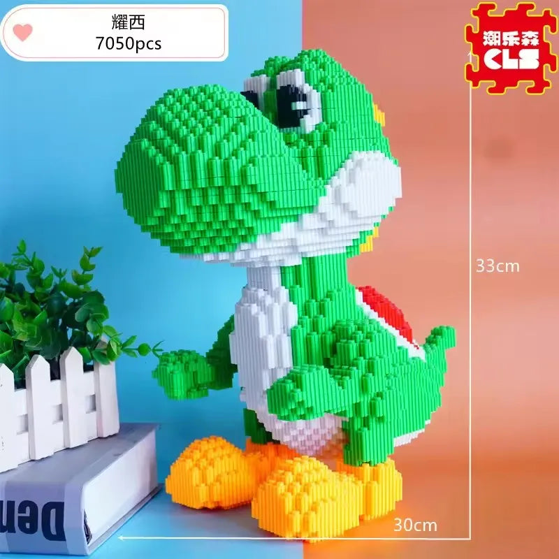 Dinosaur & Yoshi Mini Blocks Building Set – 5480/7050 Pcs