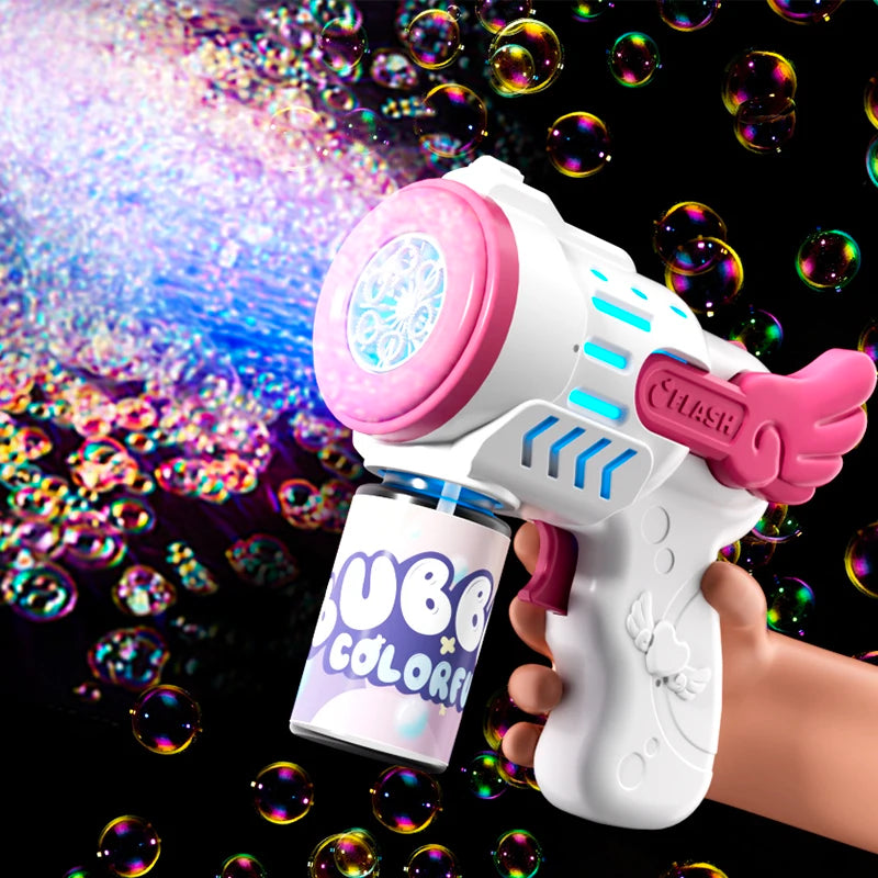 Automatic Bubble Gun Toy – Kids Outdoor Bubble Blower Machine