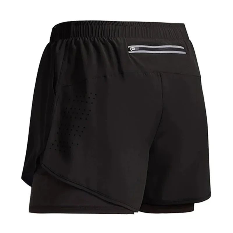 Men's 2-in-1 Running Shorts – Quick-Dry Gym & Training