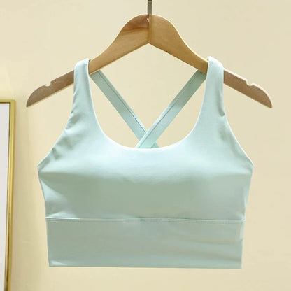 High-Impact Sports Bra – Shockproof Fitness Bra with Built-In Cup