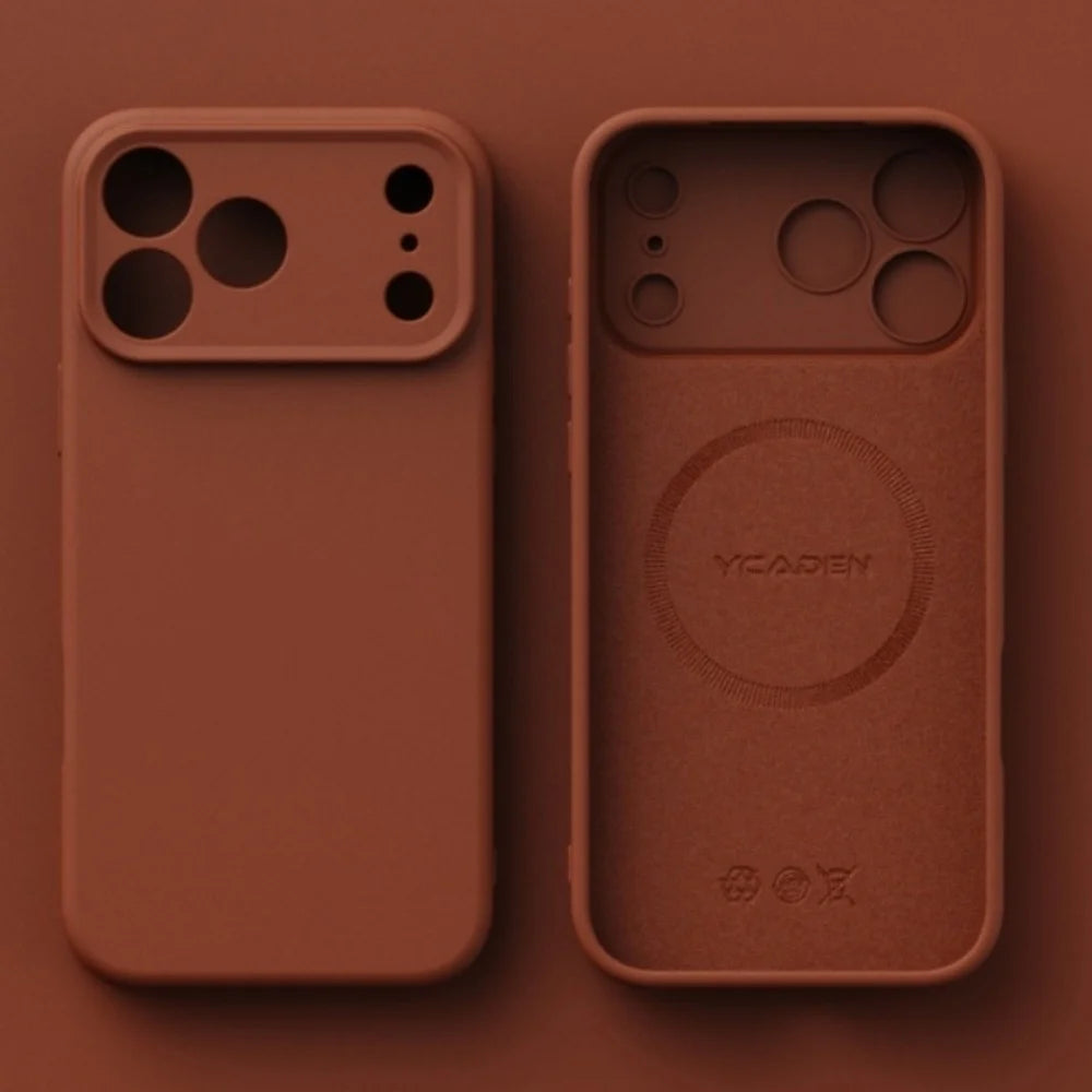 Tpu Shockproof Cover Iphone 17 16 Pro Max 17air 15 14 13 Plus Case Liquid Silicone Original Magsafe
