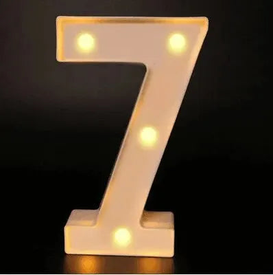 Number Letter Lamp Luminous Alphabet Led Lights Decororation Night Light Home Wedding Birthday