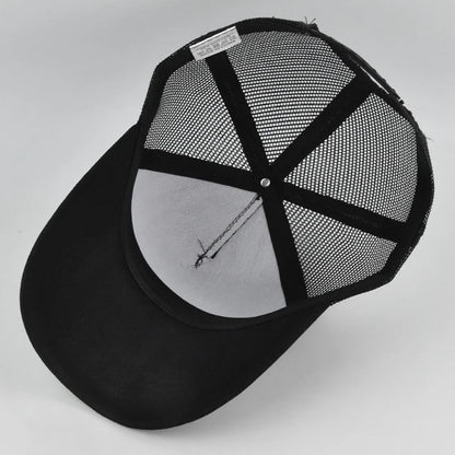 Custom Logo 5-Panel Mesh Trucker Baseball Cap – Men & Women