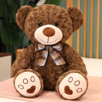 60cm Cute Classic Teddy Bear Plush Toys Kawaii Bow Tie Plushie Pillow Stuffed Soft Dolls Kids Girls